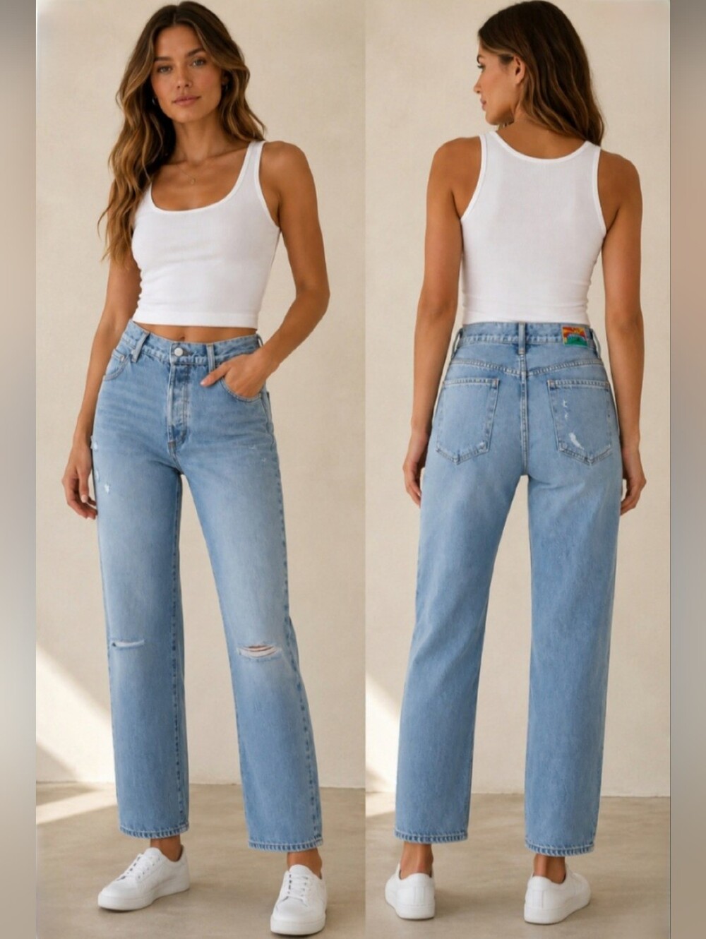 Daily Blue HYPE Dust Light Blue High-rise Denim Jeans Size 26 NEW